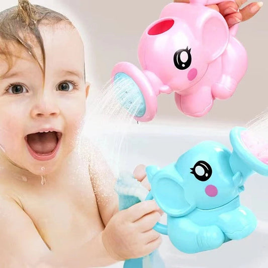 Baby Bath Toys Lovely Plastic Elephant Shape Water Spray for Baby Shower Swimming Toys Kids Gift Baby Kids Toy Good Vibrations