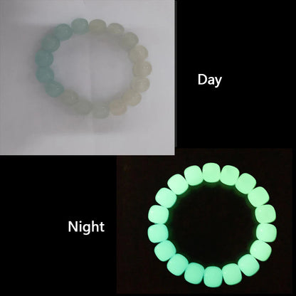 Luminous Bracelets For Women Men Fluorescent Natural Stone Bracelet Night Light Glowing Beads Bangle Fashion Jewelry Couple Gift Good Vibrations
