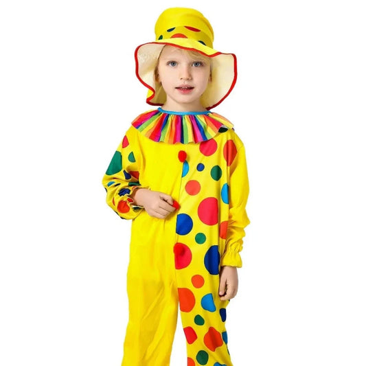 Halloween Clown Costume Children's Performance Kindergarten Makeup Ball Dressed Up Cosplay Props Good Vibrations