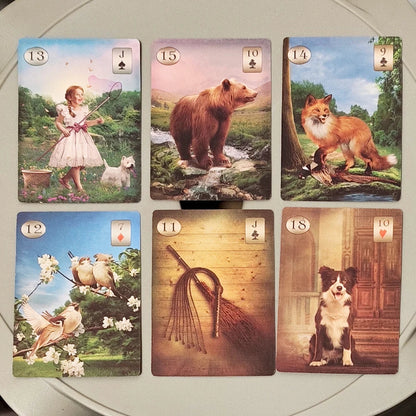 Thelema Lenormand Oracle Deck Double-embossed Cardstock 9*6cm 36 Esoteric Divination Cards for Daily Guidance Good Vibrations