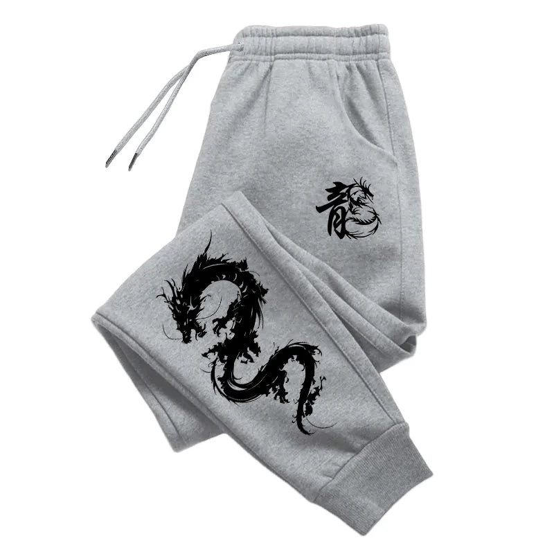 Chinese Dragon Tracksuit Hooded Sweatshirt Sweatpants City Vibe Hoodie 2 Piece Set Autumn Winter Men's Daily Casual Sport Outfit Good Vibrations