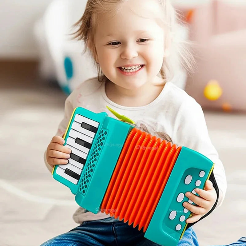 Toddler Accordion Toy - Musical Instrument for Kids, Early Music Exploration Gift for Boys & Girls 3 Years Good Vibrations