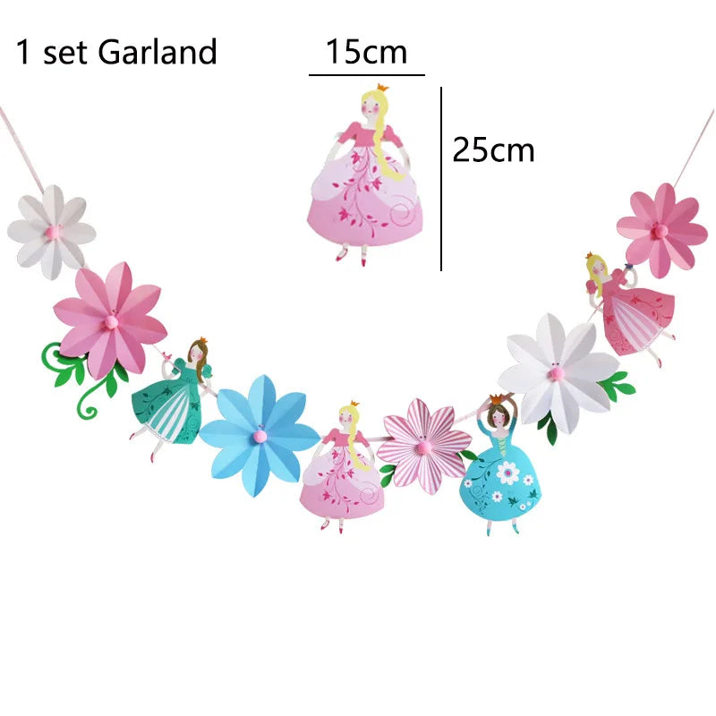 Fairy Party Supplies for Girl Birthday Fairies Enchanted Themed Baby Shower Party Decor Garden Flower Disposable Tableware Decor Good Vibrations
