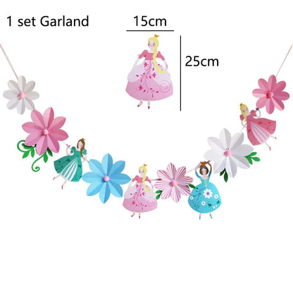 Fairy Party Supplies for Girl Birthday Fairies Enchanted Themed Baby Shower Party Decor Garden Flower Disposable Tableware Decor Good Vibrations
