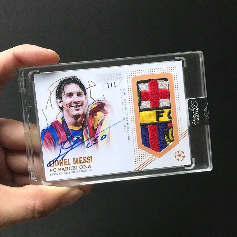 Panini homemade jersey material card Messi Ronaldo Neymar signed collection card bricks DIY Boy birthday christmas present Good Vibrations