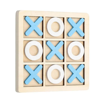 1PC Wooden Board Game Tic Tac Toe 9"x9" Table Toy for Kids Gifts Family Games Desk Decoration Board Game Good Vibrations