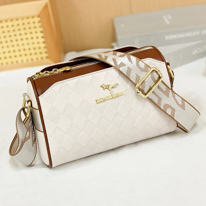 Luxury High Quality Women Messenger Bag Famous Designer Lady Shoulder Bags Fashionable Checkered Trendy Crossbody Bolsas Sac A Good Vibrations