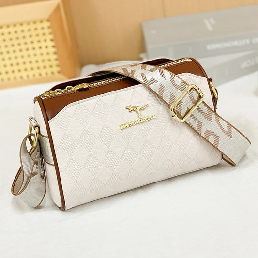Luxury High Quality Women Messenger Bag Famous Designer Lady Shoulder Bags Fashionable Checkered Trendy Crossbody Bolsas Sac A Good Vibrations
