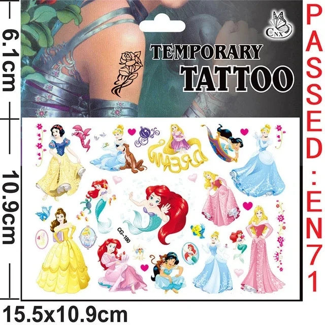Princess Party Favor Girls' Happy Birthday Banner Princess Pinata Fillers Mask Stickers Disposable Tableware Set Decorations Good Vibrations