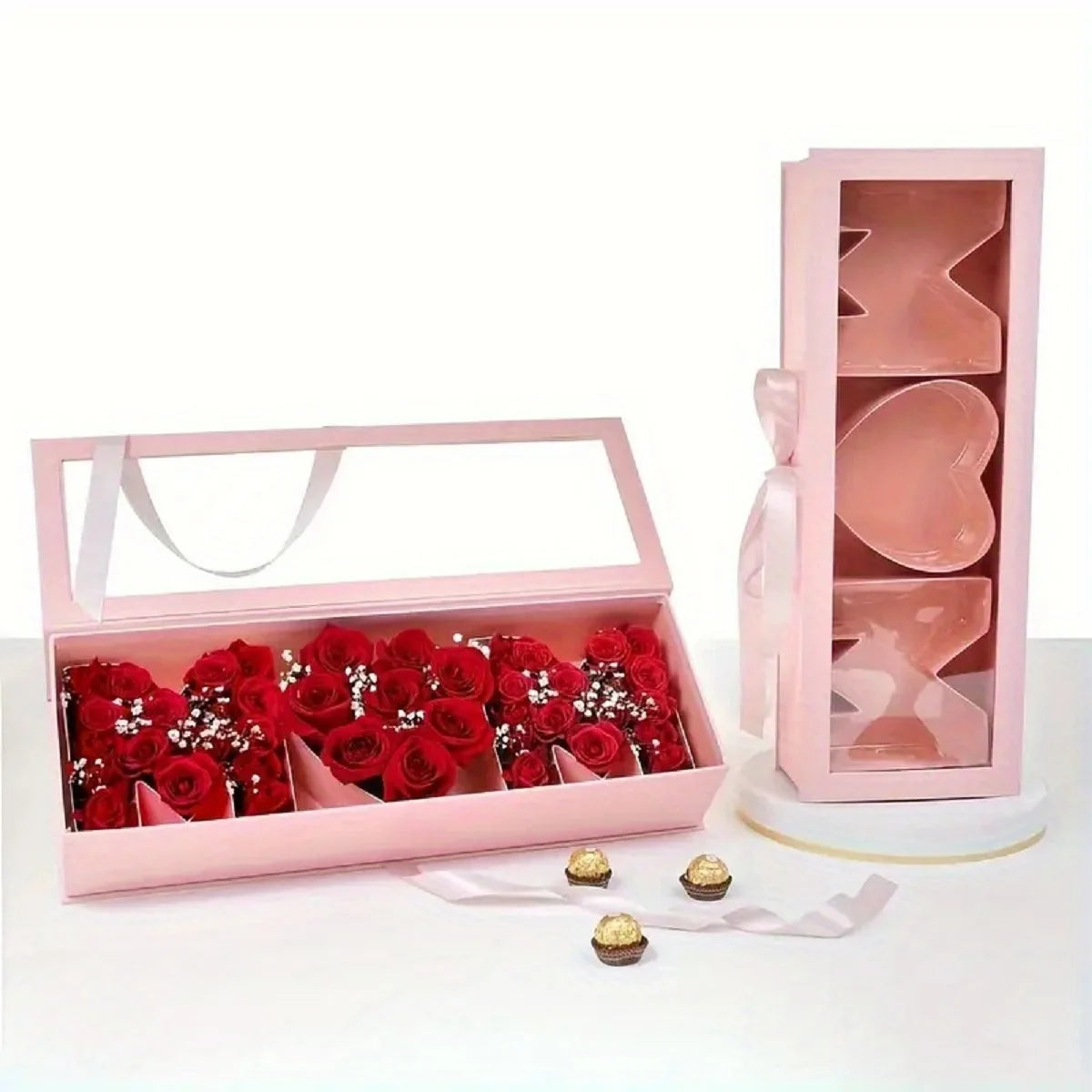 1pc Mother's Day Flower Gift Box, Birthday Gift for Mom, Wedding Anniversary gift, Birthday Party Decorations(Excludes Flowers) Good Vibrations Adult Super Store