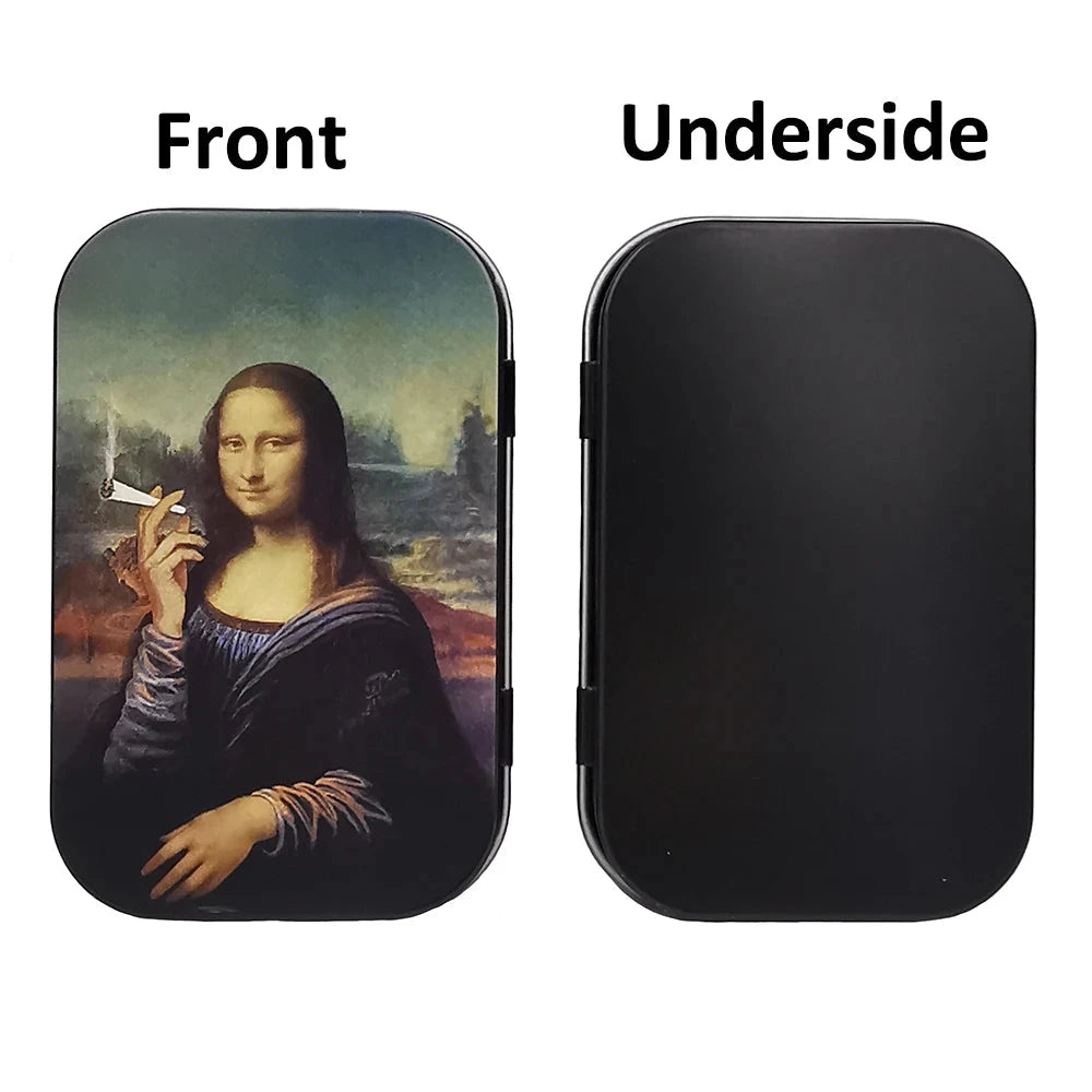 Cigarette Case Box Flip Cap Tobacco Storage Smoke Humidor Rolling Paper Jewelry Candy Coin Key Organizer Tin Flip Gifts Sealed Good Vibrations