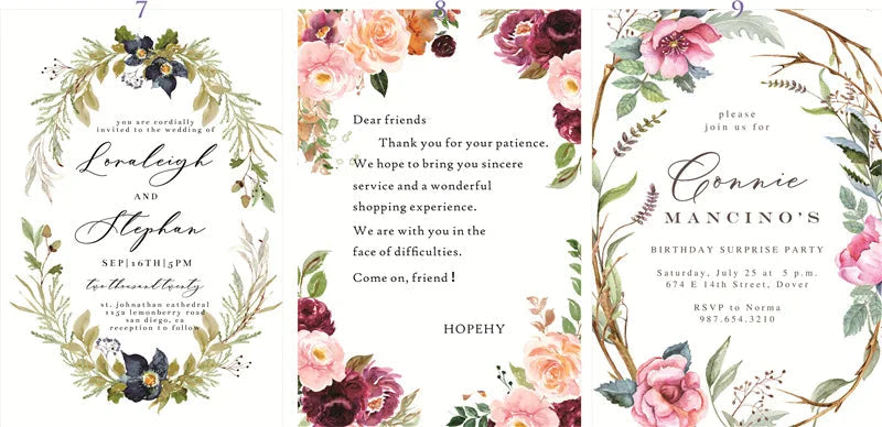 25 Pieces 250gsm Strong Pink Pearly Paper Wedding Invitations Personalized Print Bride Groom Engagement Invite Card IC155 Good Vibrations