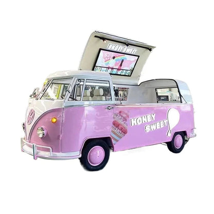 Food truck, retro, multi functional, food truck, milk tea, coffee, commercial, stall, snack truck Good Vibrations