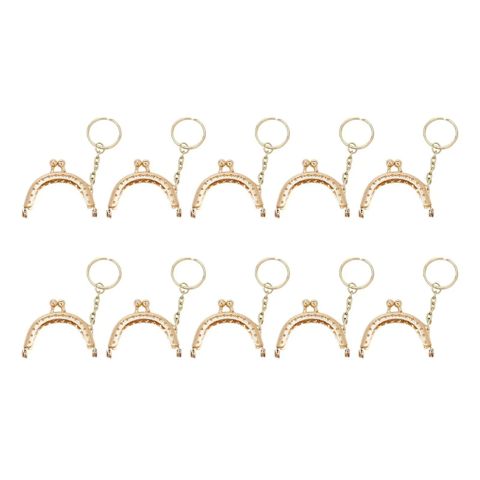 Purse clasp , 10Pcs 5cm Metal Purse  with , Coin Bag Accessories  for DIY Craft Good Vibrations