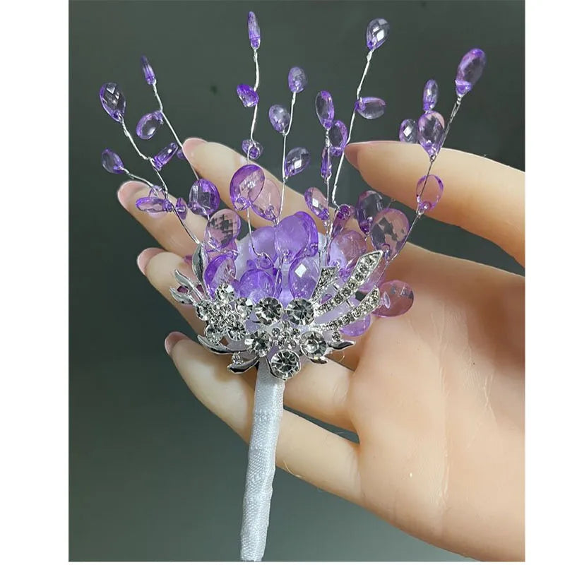 perfectlifeoh Wedding bouquet Bridal wedding bouquet holding hands Crystal boutique wedding bouquet Good Vibrations