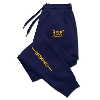 2025 Autumn EVERLAST Printed Jogging Pants Men's Tracksuit Pants for Men Sweatpants Jogger Men Brushed Gym Women Winter Trousers Good Vibrations
