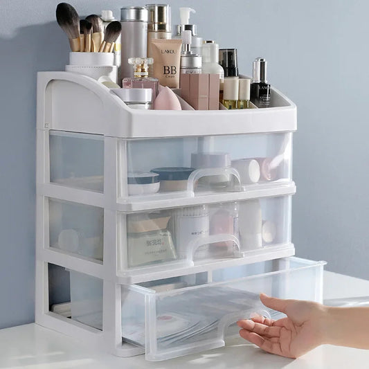 Make Up Case Jewelry Container Box Makeup Organizer Drawers Plastic Cosmetic Storage Box Makeup Brush Holder Organizers Good Vibrations