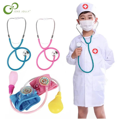 Simulation doctor nurse work Children Uniform Cross Coat Halloween Costume Kids Cosplay Baby Toys Set Fancy Party birthday Good Vibrations