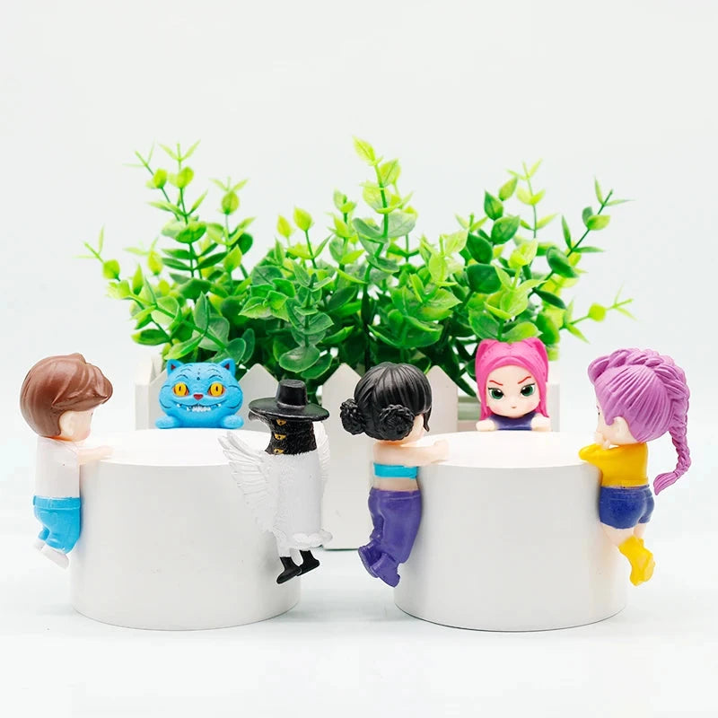 Hot Party Angel KPop Demon Hunters Blind Box Car Decoration Desktop Computer Screen Cupid Hand Fashion Play Doll Birthday Gift Good Vibrations