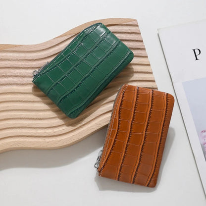 PU Leather Money Coin Purse 2025 New with Key Ring Waterproof Pocket Purse Zipper Large Capacity Credit Card Holder Women Wallet Good Vibrations