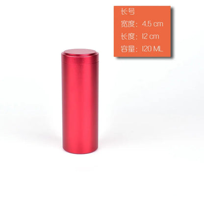 New Airtight Smell Proof Container Quality Stainless Steel Mini Tea Cans Herb Stash Jar Tea Coffee Storage Box Tea Caddies Box Good Vibrations Adult Super Store