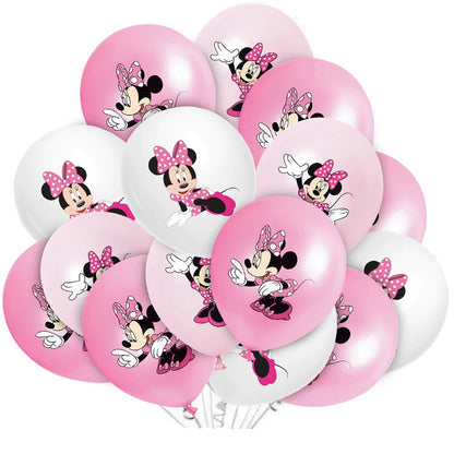 Minnie Mouse Birthday Party Decorate Girls Disposable Tableware Balloon Cups Plates Tablecloth Balloon Baby Shower Party Supply Good Vibrations