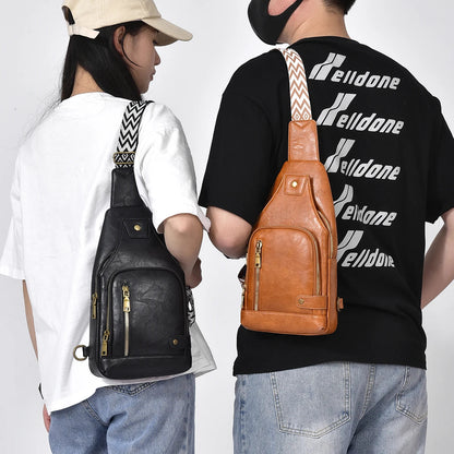 New Shoulder Bag Man  Casual Chest Business Male MultiFunctional Women Backpack Cycling Sports Rucksack Men's Handbag Crossbody Good Vibrations