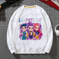 Kpop Demon Hunter Classic Men Women Hooded Sweatshirt K Pop Demon Hunters Fashion Graphic Casual Hoodie Good Vibrations