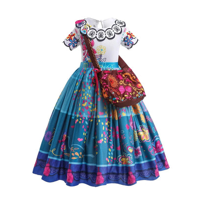 Disney Kids Princess Costume Elsa Anna Halloween Dress Girl Jasmine Moana Dinner Dress Rapunzel Mermaid Pageant Disguise 3-10Y Good Vibrations