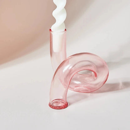 Glass Vases Clear Flower Vase Candle Holders Wedding Centerpieces Home Decoration Table Centerpieces Candlestick Holder Good Vibrations