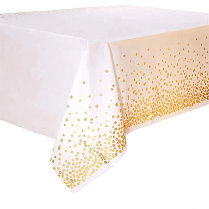 Disposable tablecloth pink blue rose gold gold small dot tablecloth birthday party decoration supplies wedding event layout Good Vibrations