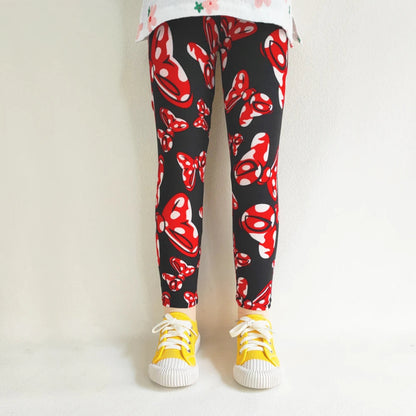 Girls' Leggings Fashion Cartoon Tight Pants Spring and Autumn Baby Girls Slim Fit Flower Leggings Summer Children's Pants Good Vibrations