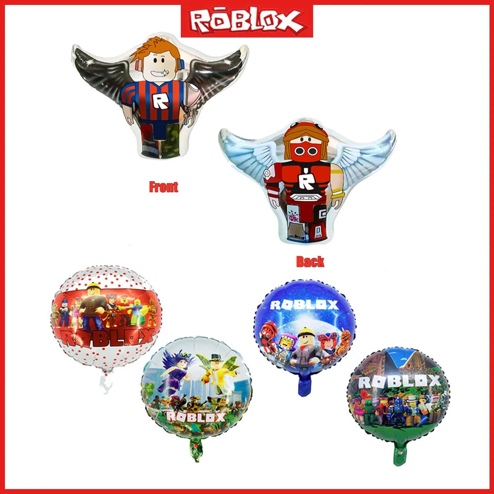 ROBLOX Birthday Foil Balloons Set Cartoon Party Decoration Supplies Baby Shower Favor Game Gift Number Balloon Boy Toy diy Good Vibrations