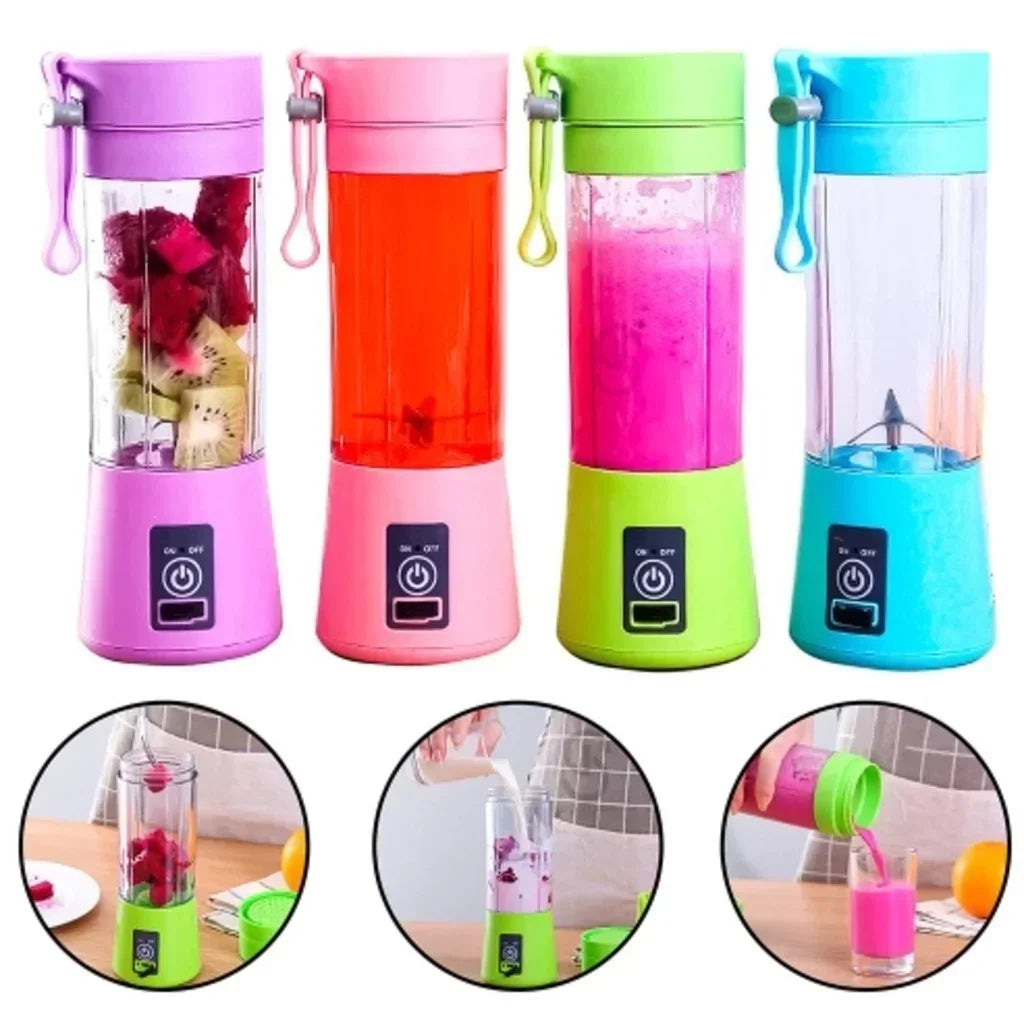 Portable Mini Blender for Shakes and Smoothies Rechargeable USB 380ML Traveling Fruit Juicer Cup Hand Fruit Blender Juicing Cup Good Vibrations