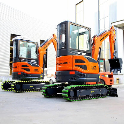 Factory Direct Sales 2.5 Ton Mini Hydraulic Excavator High Quality Digging Machine 3.5 Ton Small Crawler Digger Euro 5 Customize Good Vibrations