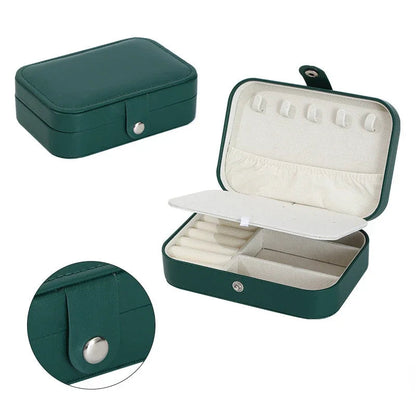 2024 Portable Jewelry Box Jewelry Organizer Display Travel Jewelry Case Boxes Button Leather Storage Zipper Jewelers Good Vibrations