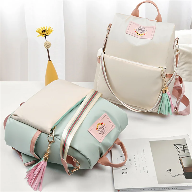 New High Quality Women's Shoulder Bag Large Capacity Oxford Cloth Bags Ladies Backpack Woman Color Tote Women Shoulder Backpacks Good Vibrations Adult Super Store