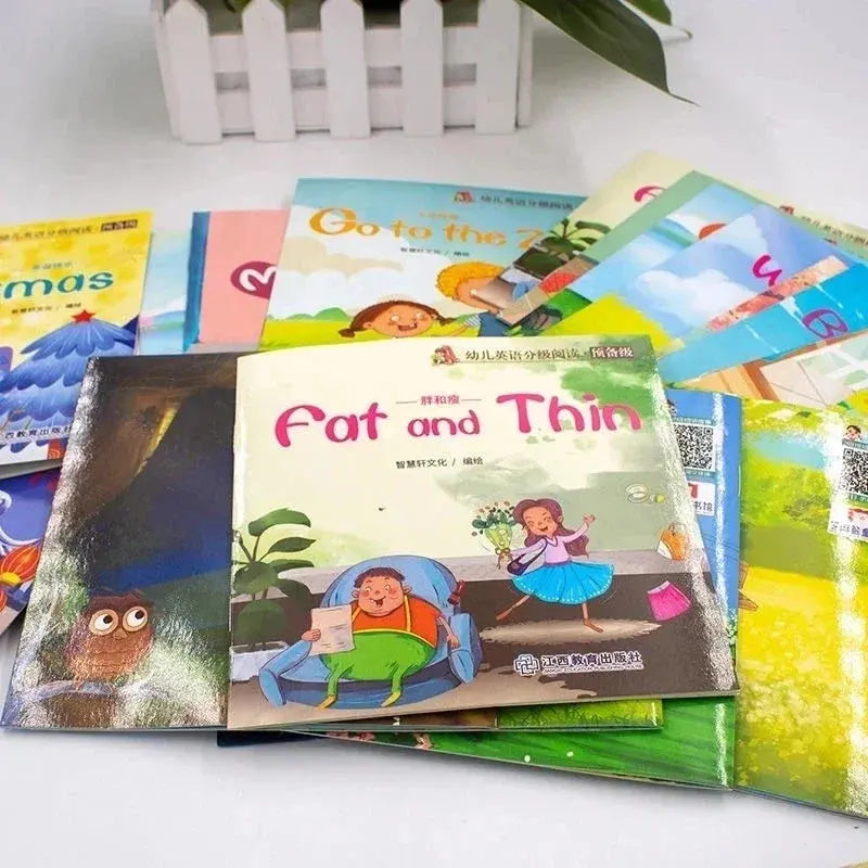 60 Books/Set Childrens English Early Learning Picture Book Graded Reading Storybook Enlightenment Cognitive Tale Bedtime Story Good Vibrations