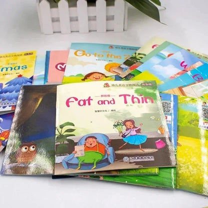 60 Books/Set Childrens English Early Learning Picture Book Graded Reading Storybook Enlightenment Cognitive Tale Bedtime Story Good Vibrations