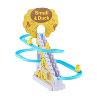Children's ducklings climb stairs, cute ducks climb stairs, baby electric singing toys, duck slides Good Vibrations