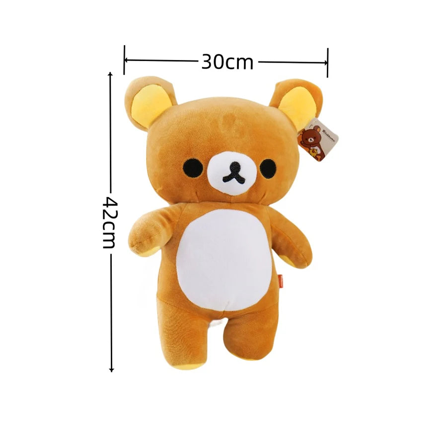 Anime Rilakkuma Cartoon Plush Doll Soft bear Toys Kawaii Room Decor Teddy Bear Plushies Cute Couple Bear Xmas Gifts For Girls Good Vibrations
