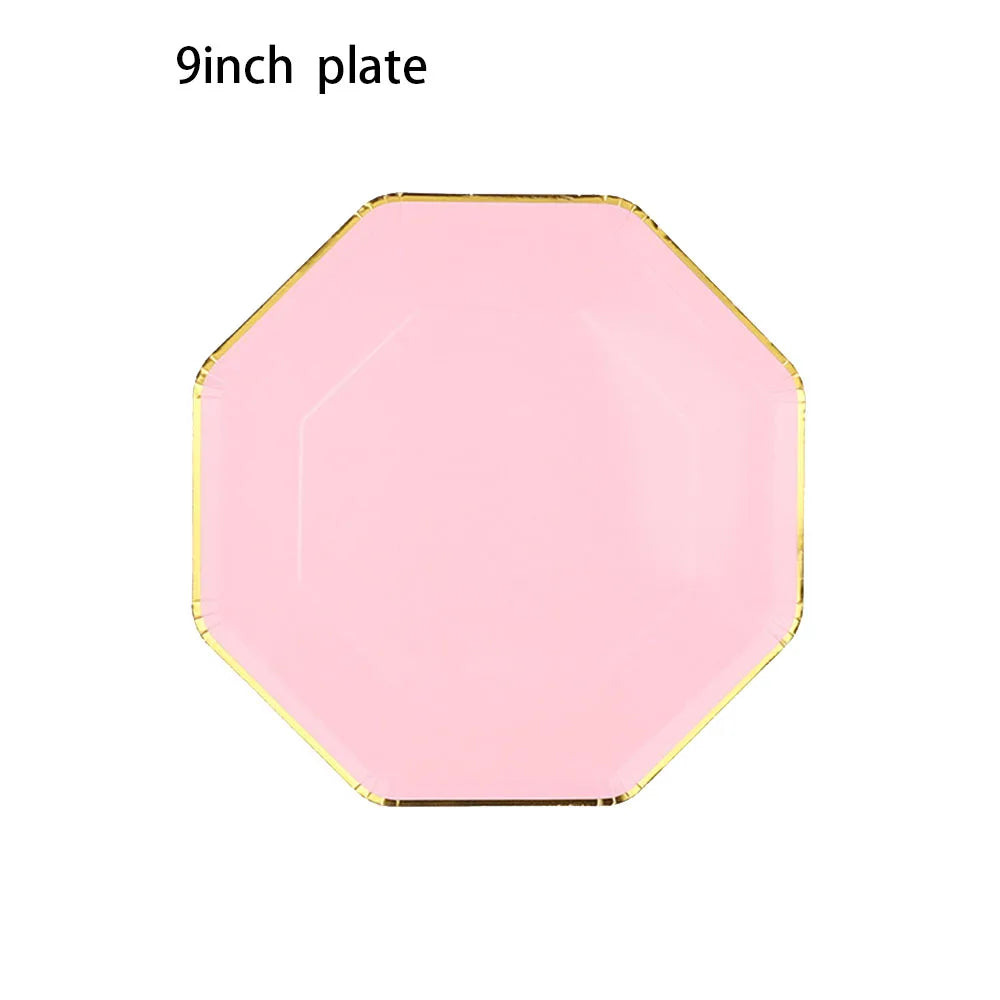 8/40pcs Butterfly Shaped Paper Plates and Square Dessert Plates Decorative Tableware Wedding Girl Birthday Party Decor Supplies Good Vibrations