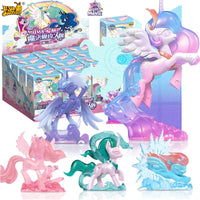 My Little Pony Blind Box Magic Rubber Doll Cartoon Creative Eraser Sparkling Space Princess Doll Girl Play House Toy Gifts Good Vibrations