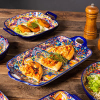 Ceramic Tableware Set Rice Bowl Serving Plate Creative Cutlery Soup Plate Noodle Handle Bowl Sauce Dish Steak Salad Fruit Plate Good Vibrations