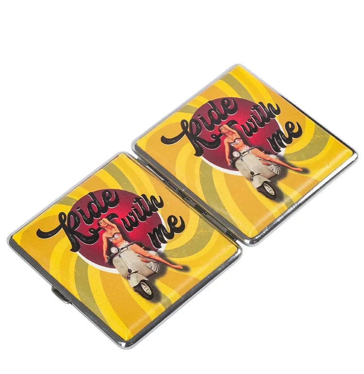 Fashion Cigarette Case 20 Pack Portable Leather Cigarette Holder Creative Personality Coarse Cigarette Storage Box Good Vibrations Adult Super Store