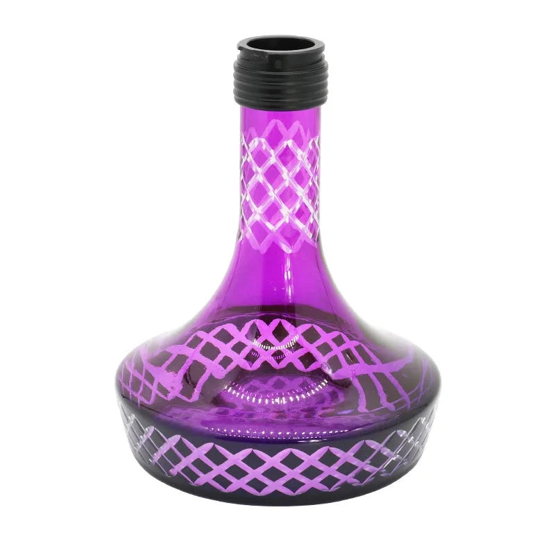 Arab shisha bar KTV single aluminum alloy, glass single tube color, hookah set Good Vibrations