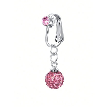 Fake Belly Ring Bell Button Rings Fake Belly Piercing Love Heart Butterfly Dangle Clip On Umbilical Navel Cartilage Earring Clip Good Vibrations Adult Super Store