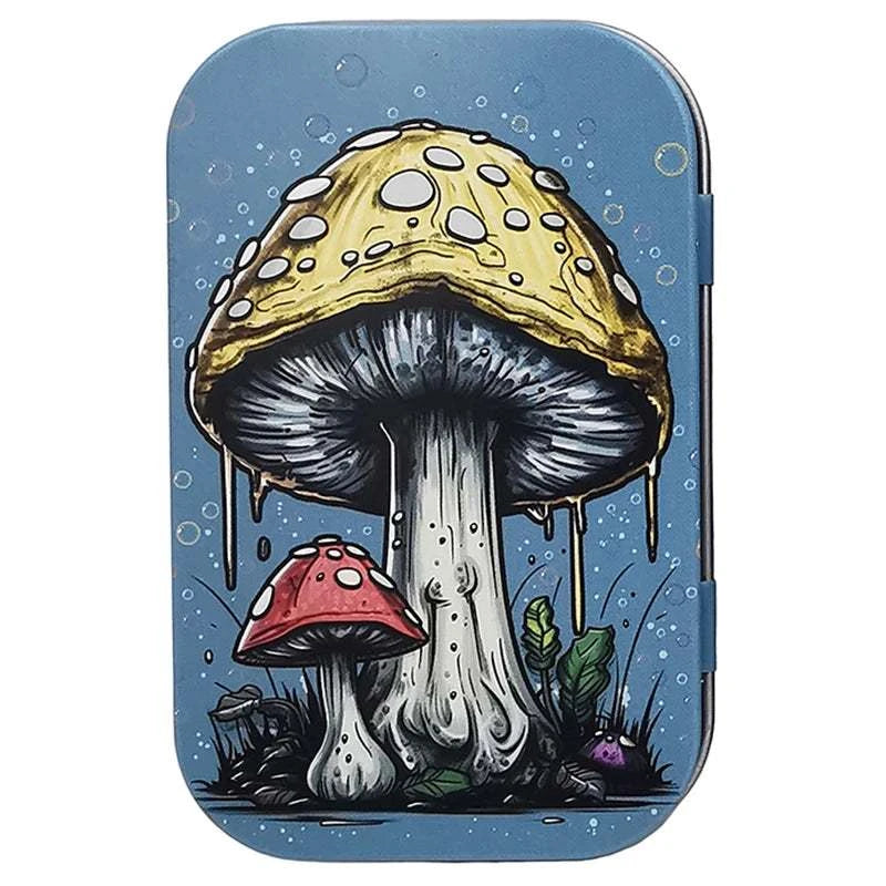 Tinplate Cigarette Case Tobacco Storage Box Flip Cap Humidor Rolling Paper Box Jewelry Candy Coin Key Fishing Organizer Sealed Good Vibrations Adult Super Store