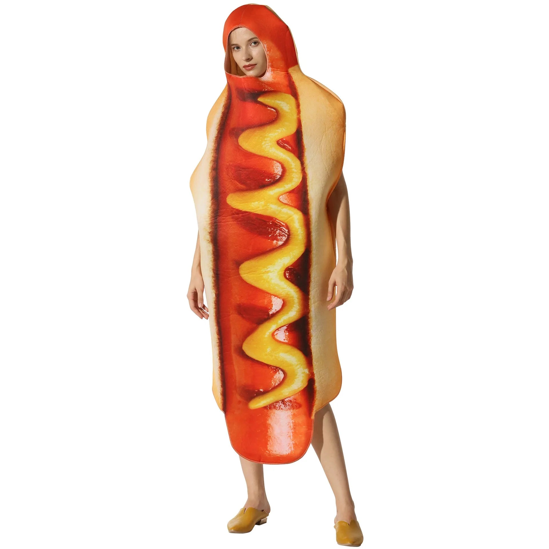 Halloween party costumes, hot dogs cosplay costumes stage performance costumes jumpsuits performance costumes Good Vibrations