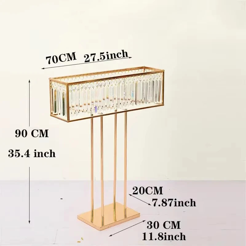 2/4/5/8/10 pieces of wedding centerpiece acrylic flower stand, main table decoration, electroplated gold, birthday party event Good Vibrations